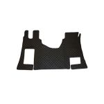 Covor auto imitatie piele dedicat Camion Mercedes Actros MP4 ,podea plată ,Cutie automata Negru/Rosu Cod: ART0078