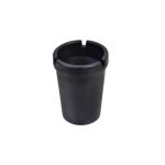 Scrumieră auto universală din plastic negru, compactă pentru suport pahar (AC806)