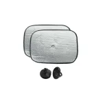 Set 2 jaluzele laterale auto din aluminiu cu ventuze, 36x45 cm (Cod 696A)