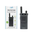 Stație radio portabilă PMR PNI R60 446 MHz, 0.5 W, SOS, Scan, acumulator 1200 mAh