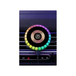 Suport auto magnetic pentru telefon cu încărcare wireless și lumină RGB, FS-1328