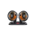 Ventilator auto dublu cu mufa USB 5V Cod: FS-1308