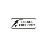 Abțibild „Diesel Fuel Only” pentru capac rezervor – Cod XS-03