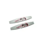Set embleme auto RS TIERRA crom, relief 10 x 1,5 cm (2 buc.)