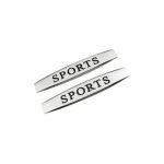 Set 2 embleme auto Sports crom relief 10x1,5 cm, autoadezive
