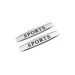 Set 2 embleme auto Sports crom relief 10x1,5 cm, autoadezive
