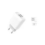 Încărcător de rețea USB Quick Charge QC 3.0 18W cu cablu Type‑C, XO‑L119B