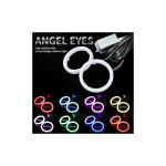 Set inele Angel Eyes LED COB 120 mm, 12V, alb, waterproof pentru faruri auto