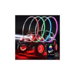 Inele LED RGB pentru jante 12V cu control prin aplicație BTT, set iluminare roți