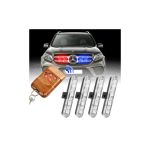 Lampă LED stroboscopică 12V cu telecomandă, 4 LED-uri, IP65 (HH-JZD44)
