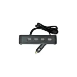 Prelungitor brichetă auto cu 4 porturi USB și cablu de 70 cm, LMK304