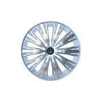 Set 4 capace roți Evo argintii 15 inch, ABS rezistent, prindere sigură