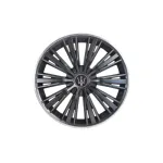 Set 4 capace roți Evo 15 inch, negru-argintiu, pentru jante din oțel (WM4-1SL-15)