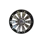 Set 4 capace roti Evo 15 inch negru antracit pentru jante otel, ABS