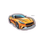 Abtibild decorativ cu mașină, autocolant Oracal 15 x 9,5 cm (TAG 078/T3)