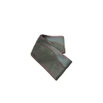 Husă volan M 37–38 cm cu ac și ață, imitație piele & alcantara, negru cu cusătură roșie