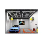 Set lumini LED hexagonale 615W, 6000K alb rece, pentru tavan garaj/atelier (HEX1)