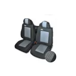 Set huse scaun camion Mercedes-Benz FLEX, 2 piese, negru/gri