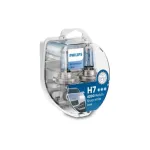 Set 2 becuri auto H7 Philips WhiteVision 12V 55W, lumină albă 4200K