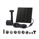 Fântână solară Leziter cu panou 11×11 cm, pompă 150 L/h și duze multiple