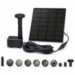 Fântână solară Leziter 15 cm cu pompă 180 L/h și duze multiple pentru iaz