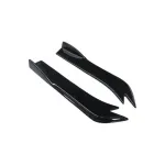 Set prelungiri colț bară spate, negru lucios, universal (UNIV-008)