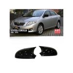 Capace oglindă tip Batman pentru Toyota Corolla E140 (2008–2010), negru lucios