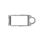 Ramă adaptor navigație 9" cu cablaj pentru Toyota Yaris P13 (2011–2018), argintiu