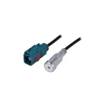 Adaptor antenă radio auto Fakra-ISO, cablu 23 cm, pentru Audi/VW/Skoda