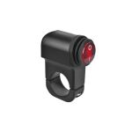 Intrerupator buton moto 12V 16A pentru ghidon, negru, Cod MCC004