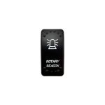 Întrerupător buton tip Rocket cu martor luminos, 12V/24V, 5 pini (JB16)