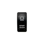 Întrerupător buton tip Rocket cu martor luminos, 12V/24V, 5 pini (JB16)