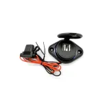Panou USB dublu 4,8A cu siguranță pentru auto/marin, 12V/24V (MCA035B)