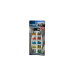 Set 10 sigurante auto cu clema tip NOVA T105 Zinc, 5A–30A pentru masina