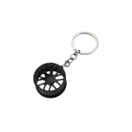 Breloc chei auto metalic tip jantă sport, design realist, cromat – KC-101