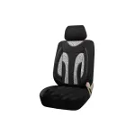 Set huse scaun auto universale față 1+1, negru cu inserții gri, OEM