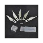 Lame cutter pentru folie si colant, set 5 bucati, varf fin 6 mm (Cod 401001)