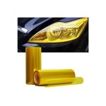 Rola folie protectie faruri si stopuri TPH galbena premium, auto-regeneranta, 0,6 x 10 m