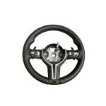 Volan sport piele  compatibil cu modelele BMW Seria 1 E87 Seria 3 E90, E91, E92,E93 X1 E84 X5 E70,E53 X6  E71 Z4 E89   Cod: OCH-12