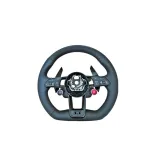 Volan sport din piele pentru Audi după 2011, flat-bottom, cu padele (OCH-01)