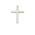 Ornament metalic tip cruce cromat 4,8 x 6,5 cm, model JS-18 (OEM)