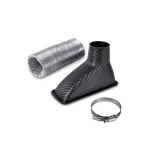 Sistem admisie aer auto pătrat universal, set ABS tip fibră carbon, ADM01