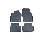 Set covoare cauciuc pentru Volkswagen Polo 2017+ cu clipsuri, negre (KROM014)