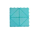 Pardoseală modulară ventilată din PP 40x40x1,8 cm pentru garaj, trafic intens, verde turcoaz