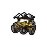 Abțibild autoadeziv cu mașină off-road, 9x8 cm, model XS-05