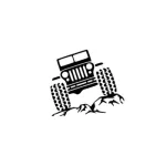 Abțibild auto 4x4 off-road, decorativ interior/exterior, 11x10 cm (J108-13-01)