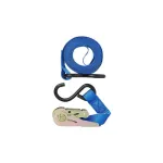 Chingă pentru bagaje 25 mm x 5 m, cu clichet și cârlige, albastră (ST214)