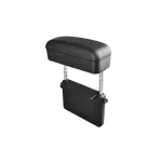 Cotieră auto universală ajustabilă pe înălțime, cu spațiu de depozitare, neagră