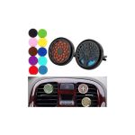 Difuzor auto aromaterapie cu clips pentru grila de ventilatie, mandala inox, 10 discuri