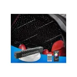 Kit plafon înstelat cu fibră optică RGB+W, 700 fire 3 m, efect meteorit, 12V